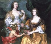 Anthony Van Dyck lady elizabeth thimbleby and dorothy,viscountess andover Sweden oil painting artist